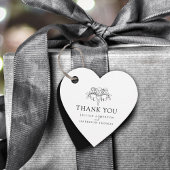 Spring fleur de lis elegante mono bruiloft dank u bedankjes labels