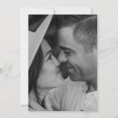 Spring Fleur de lis lijn kunst mono foto bruiloft Save The Date (Achterkant)