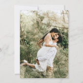 Spring Fleur de Lisage groene grens kunst Save The Date (Achterkant)