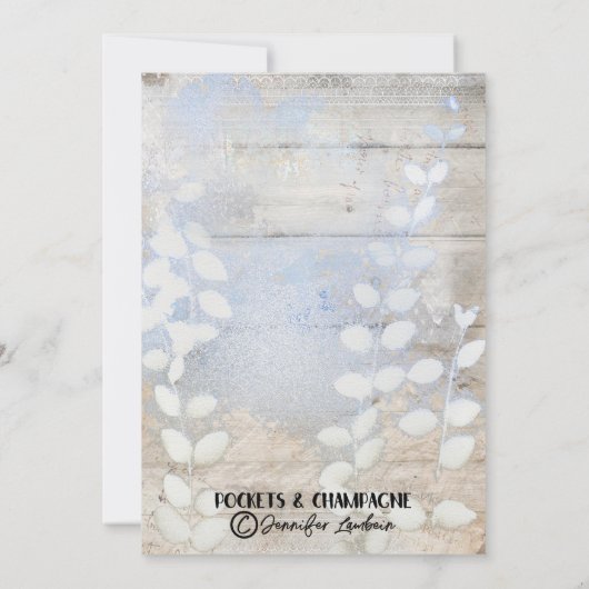 Spring Fling Butterfly Bridal Brunch Invitation Kaart (Achterkant)