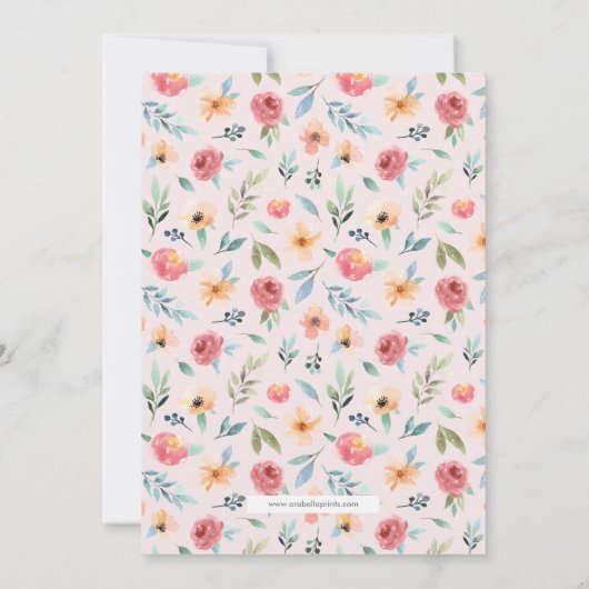 Spring Fling Easter Brunch Invitation Kaart (Achterkant)