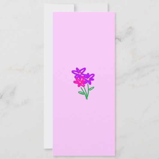 Spring Fling Invitation Kaart (Achterkant)