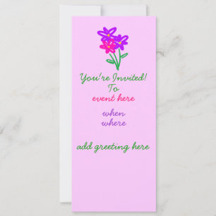 Spring Fling Invitation Kaart