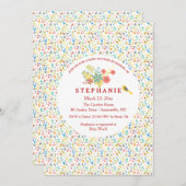 Spring Fling Invitation Kaart (Voorkant / Achterkant)