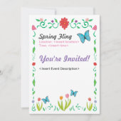 Spring Fling Invite Kaart (Voorkant)