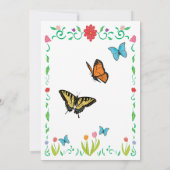 Spring Fling Invite Kaart (Achterkant)