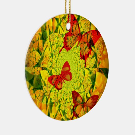 Spring Fling Keramisch Ornament (Rechts)