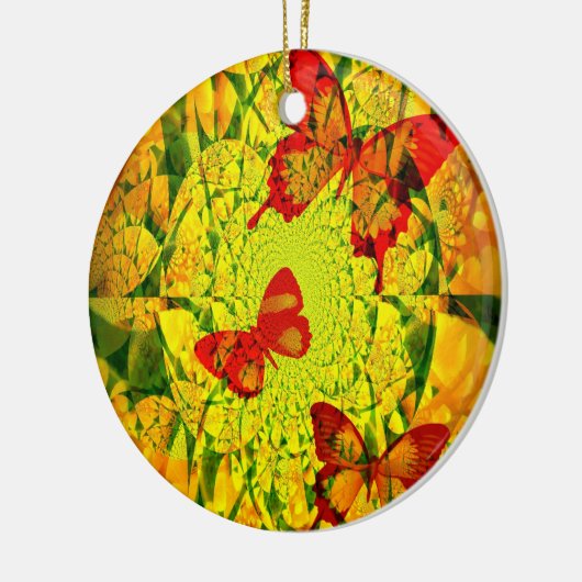 Spring Fling Keramisch Ornament (Links)