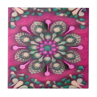 Spring Fling Magenta Mandala Tegeltje