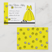 Spring Fling Mode Yellow Visitekaartje (Voorkant / Achterkant)