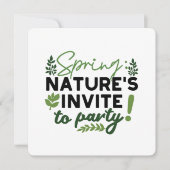 Spring Fling Party - Natuur's Celebration Call Feestdagenkaart (Voorkant)