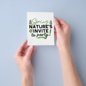 Spring Fling Party - Natuur's Celebration Call Flyer (Hand)