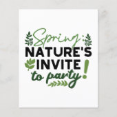 Spring Fling Party - Natuur's Celebration Call Flyer (Voorkant)