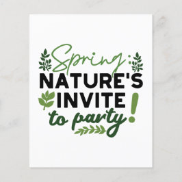 Spring Fling Party - Natuur's Celebration Call Flyer