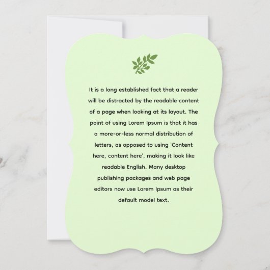 Spring Fling Party - Natuur's Celebration Call Kaart (Achterkant)