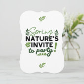 Spring Fling Party - Natuur's Celebration Call Kaart (Staand voorkant)