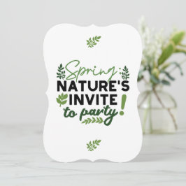 Spring Fling Party - Natuur's Celebration Call Kaart
