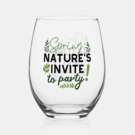 Spring Fling Party - Natuur's Celebration Call Wijnglas Zonder Voet