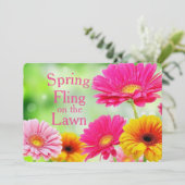 Spring Fling Pink Daisy Floral (Staand voorkant)