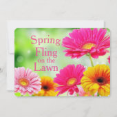 Spring Fling Pink Daisy Floral (Voorkant)