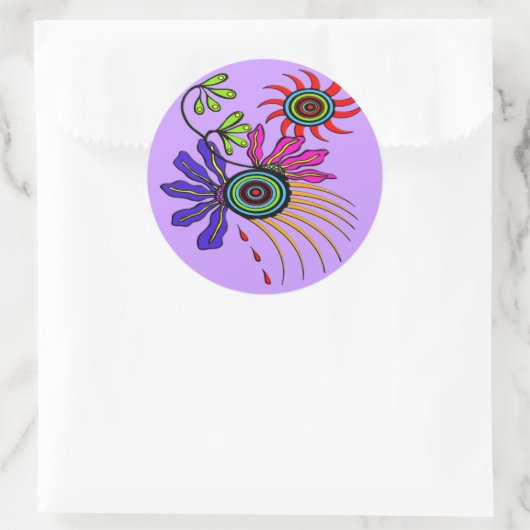 Spring Fling Ronde Sticker (Tas)