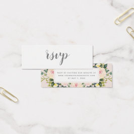 Spring Flora Blush | Bruiloft RSVP Online Kaart