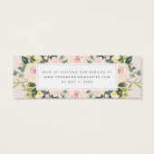 Spring Flora Blush | Bruiloft RSVP Online Kaart (Achterkant)