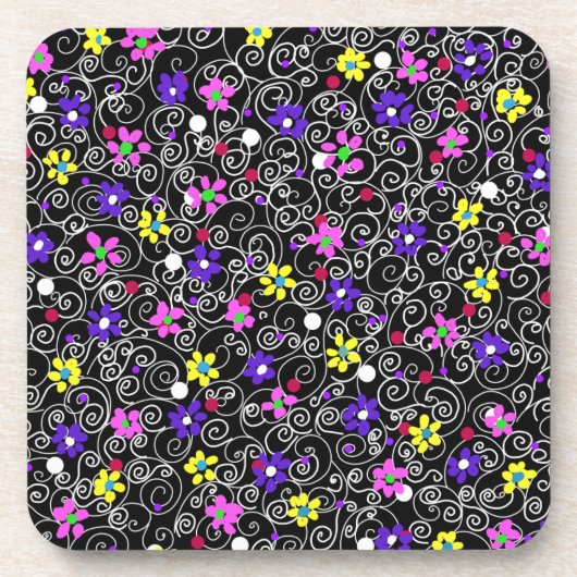 Spring Floral Art Bier Onderzetter (Voorkant)