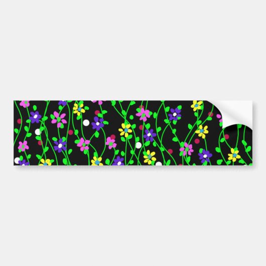 Spring Floral Art Bumpersticker (Voorkant)
