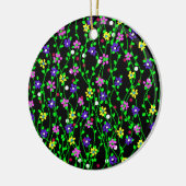 Spring Floral Art Keramisch Ornament (Links)
