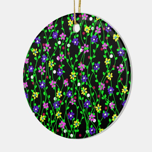 Spring Floral Art Keramisch Ornament (Links)