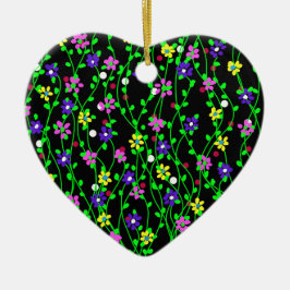 Spring Floral Art Keramisch Ornament