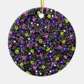 Spring Floral Art Keramisch Ornament (Voorkant)
