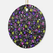 Spring Floral Art Keramisch Ornament (Links)