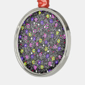 Spring Floral Art Metalen Ornament (Links)