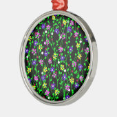 Spring Floral Art Metalen Ornament (Links)