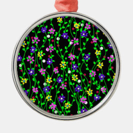 Spring Floral Art Metalen Ornament