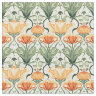 Spring Floral Art Nouveau Stof