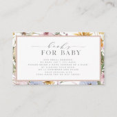 Spring Floral Baby in Bloom Books voor Baby | Informatiekaartje (Voorkant)