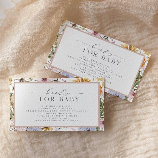 Spring Floral Baby in Bloom Books voor Baby | Informatiekaartje