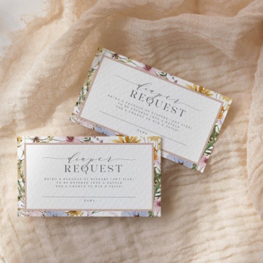 Spring Floral Baby in Bloom Diaper Raffle | Informatiekaartje