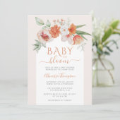 Spring Floral Baby in Bloom Wildflower Baby shower Kaart (Staand voorkant)