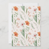 Spring Floral Baby in Bloom Wildflower Baby shower Kaart (Achterkant)
