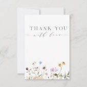 Spring Floral Baby in het Baby shower Bloom Bedankkaart (Voorkant)