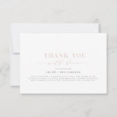 Spring Floral Baby in het Baby shower Bloom Bedankkaart (Achterkant)