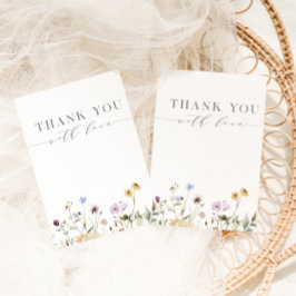 Spring Floral Baby in het Baby shower Bloom Bedankkaart