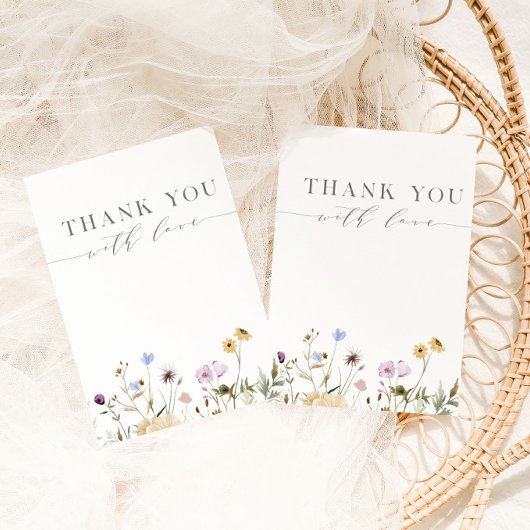 Spring Floral Baby in het Baby shower Bloom Bedankkaart