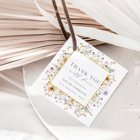 Spring Floral Baby in het Baby shower Bloom Dank u Bedankjes Labels