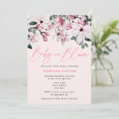 Spring Floral Baby in het Baby shower Bloom Kaart (Staand voorkant)