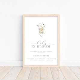 Spring Floral Baby in het Baby shower Bloom | Poster
